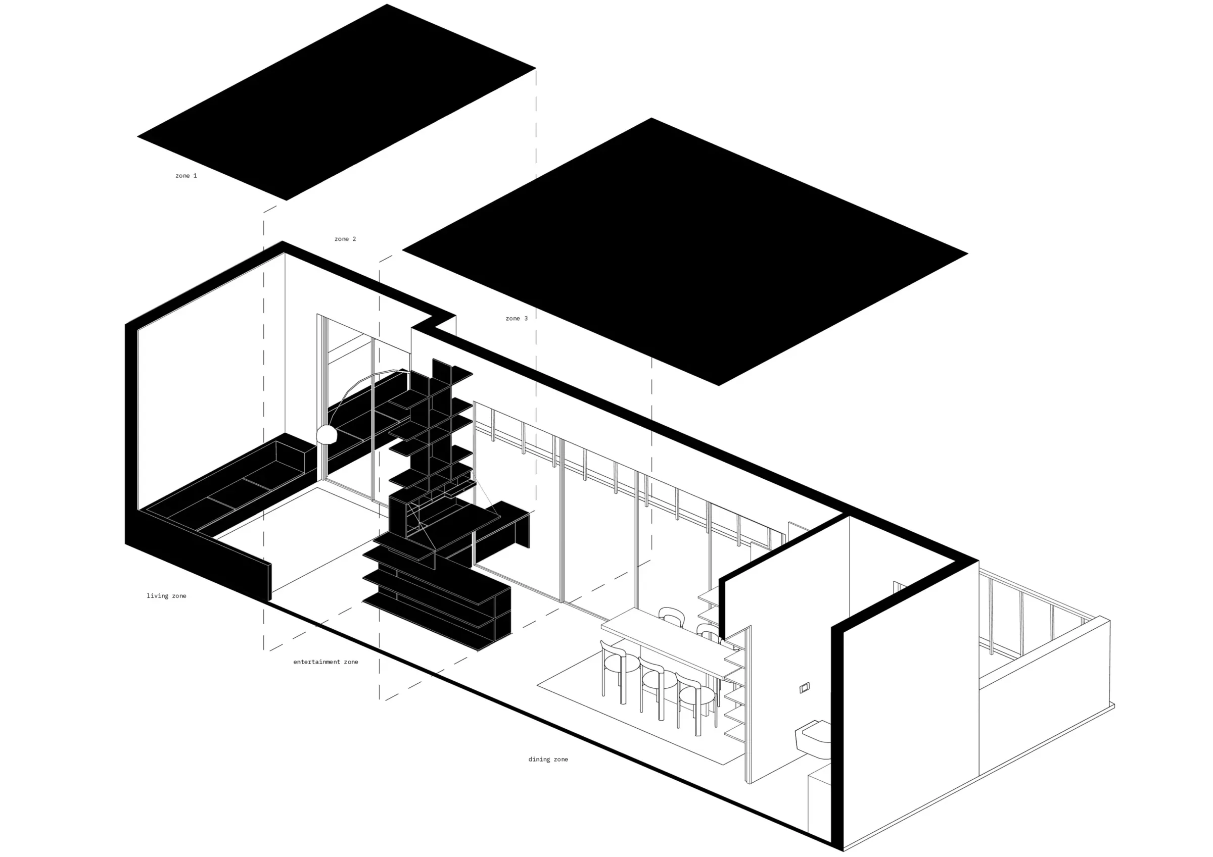 Concept design for Kypseli apartment renovation 9