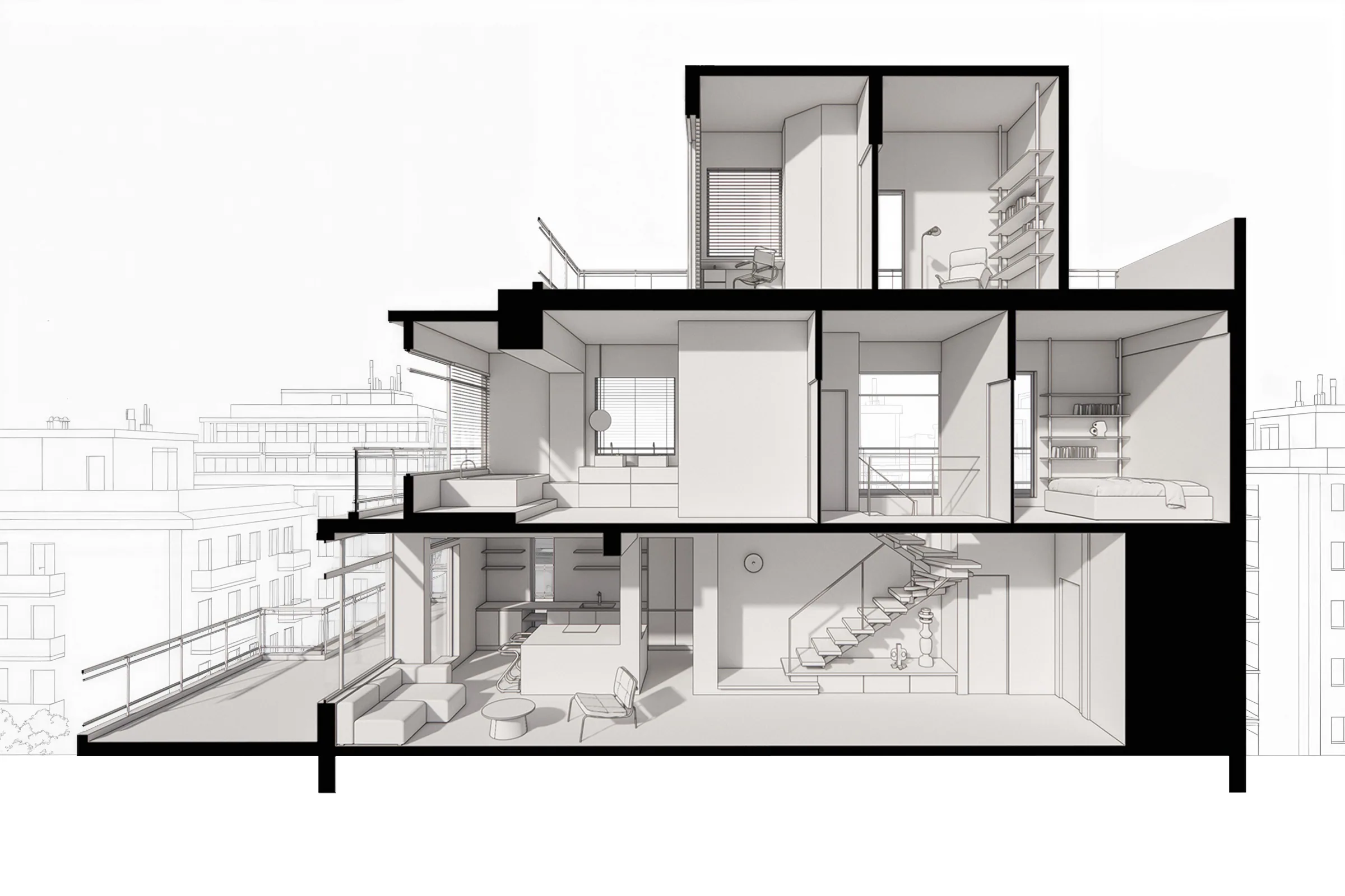 Concept Design for Kolonaki Apartment Renovation 5